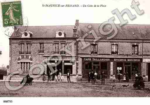 Ville de SAINTMAURICESURFESSARD, carte postale ancienne