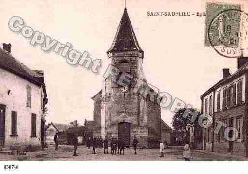 Ville de SAINTSAUFLIEU, carte postale ancienne