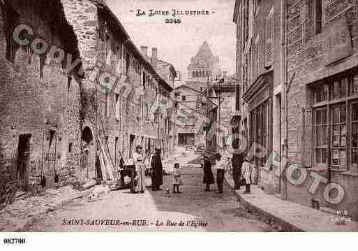 Ville de SAINTSAUVEURENRUE, carte postale ancienne