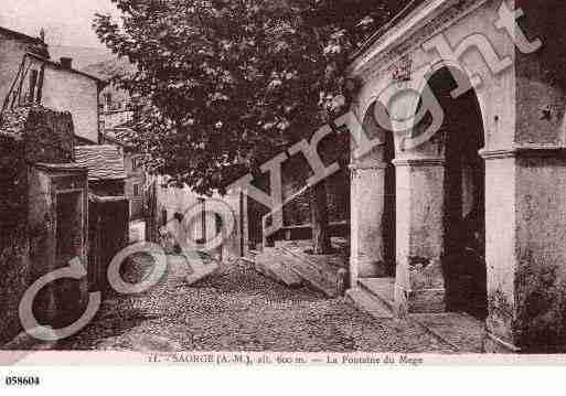 Ville de SAORGE, carte postale ancienne