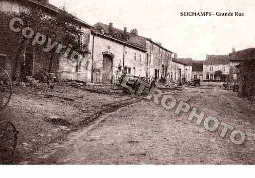 Ville de SEICHAMPS, carte postale ancienne