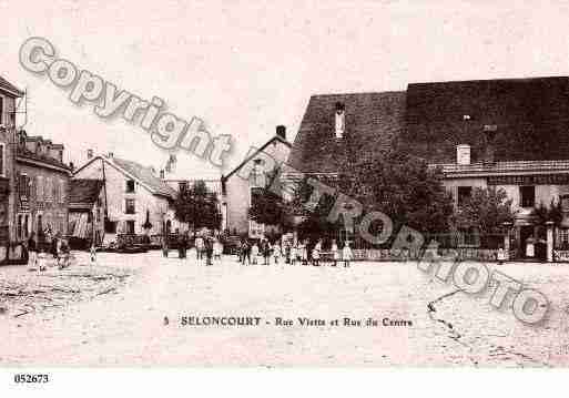 Ville de SELONCOURT, carte postale ancienne