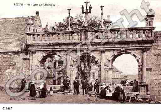 Ville de SIZUN, carte postale ancienne