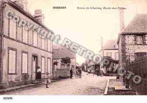 Ville de SORMERY, carte postale ancienne