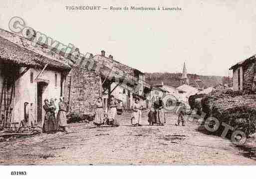 Ville de TIGNECOURT, carte postale ancienne