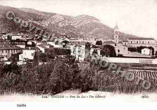 Ville de TOULON, carte postale ancienne