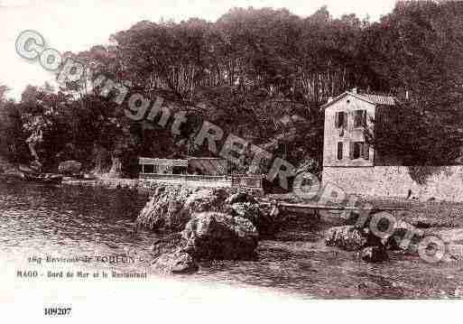 Ville de TOULON, carte postale ancienne