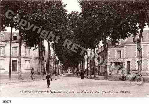 Ville de TOURS, carte postale ancienne