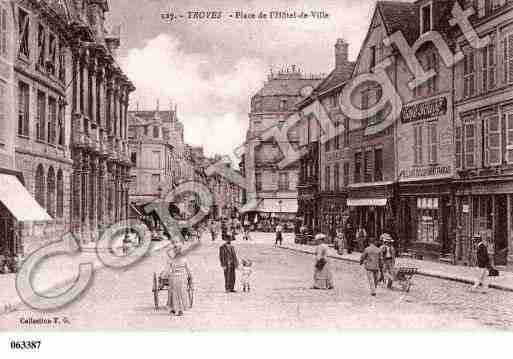 Ville de TROYES, carte postale ancienne