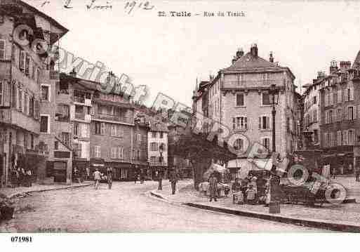 Ville de TULLE, carte postale ancienne