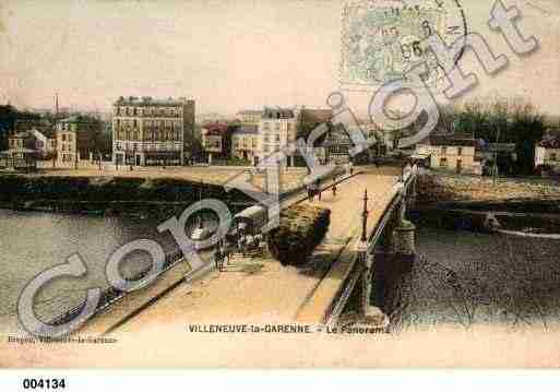 Ville de VILLENEUVELAGARENNE, carte postale ancienne Ville de VILLENEUVELAGARENNE, carte postale ancienne