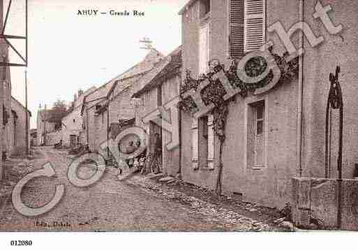 Ville de AHUY, carte postale ancienne