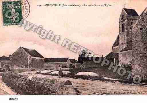 Ville de AMPONVILLE, carte postale ancienne