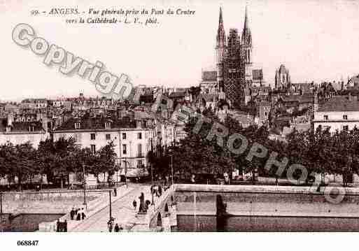 Ville de ANGERS, carte postale ancienne