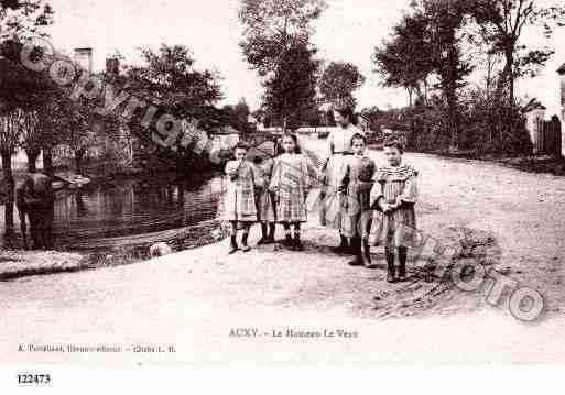 Ville de AUXY, carte postale ancienne