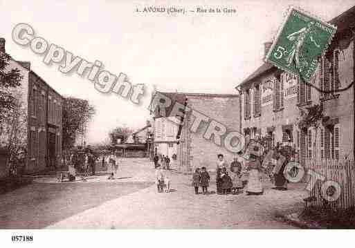 Ville de AVORD, carte postale ancienne