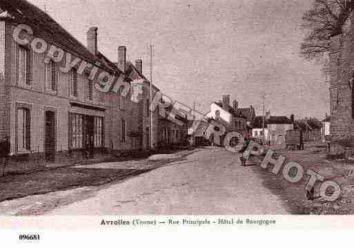 Ville de AVROLLES, carte postale ancienne