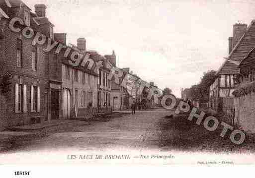 Ville de BAUXDEBRETEUIL(LES), carte postale ancienne