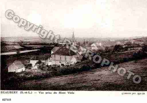 Ville de BEAUBERY, carte postale ancienne