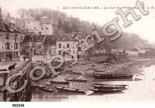Ville de BEAUMONTSUROISE, carte postale ancienne