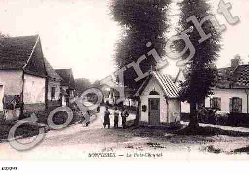 Ville de BONNIERES, carte postale ancienne