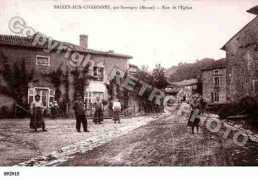 Ville de BRIXEY, carte postale ancienne