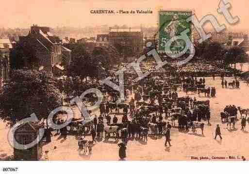 Ville de CARENTAN, carte postale ancienne