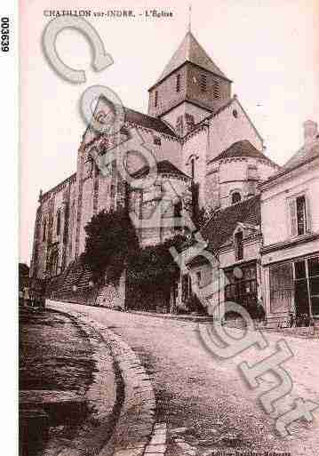 Ville de CHATILLONSURINDRE, carte postale ancienne