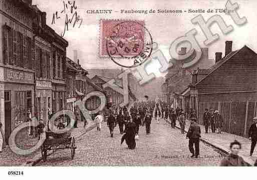 Ville de CHAUNY, carte postale ancienne