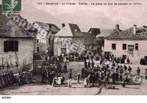 Ville de CLELLES, carte postale ancienne