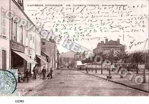 Ville de CLERMONTFERRAND, carte postale ancienne