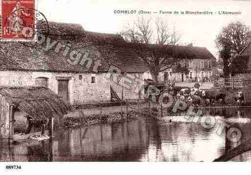 Ville de COMBLOT, carte postale ancienne