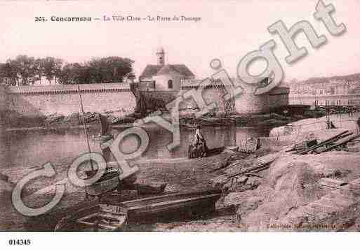 Ville de CONCARNEAU, carte postale ancienne
