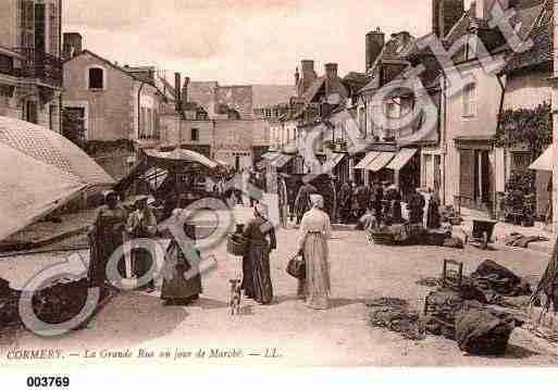 Ville de CORMERY, carte postale ancienne