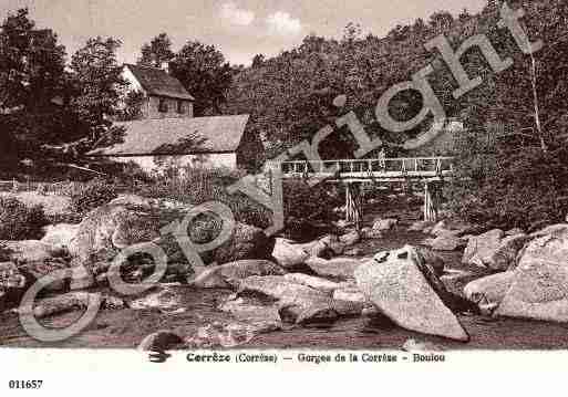 Ville de CORREZE, carte postale ancienne