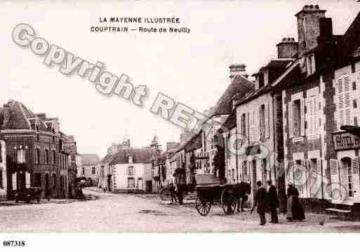 Ville de COUPTRAIN, carte postale ancienne