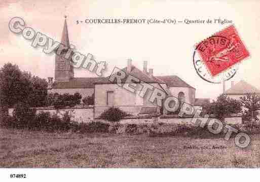 Ville de COURCELLESFREMOY, carte postale ancienne