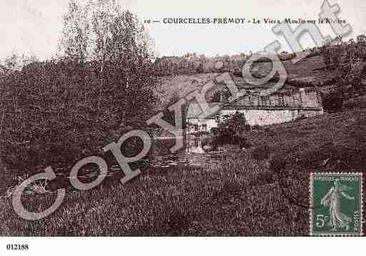 Ville de COURCELLESFREMOY, carte postale ancienne