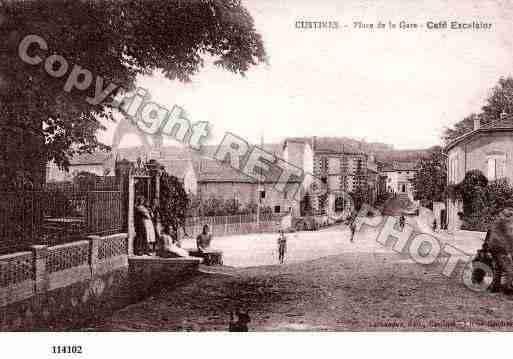 Ville de CUSTINES, carte postale ancienne