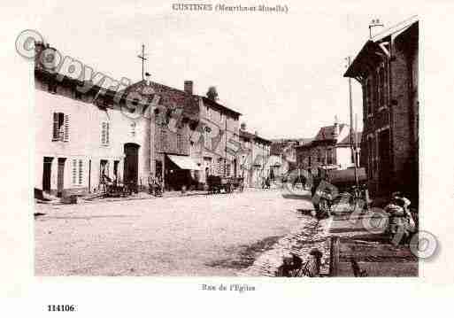 Ville de CUSTINES, carte postale ancienne