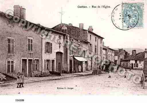 Ville de CUSTINES, carte postale ancienne