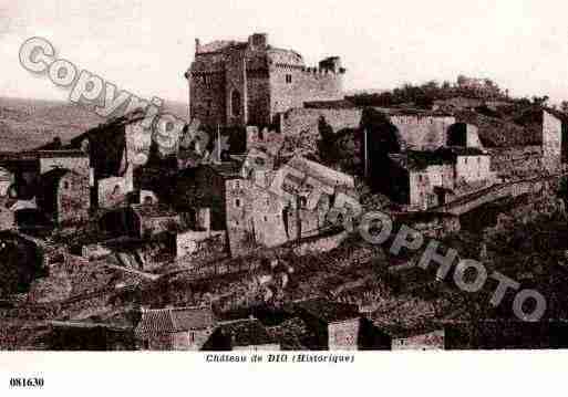 Ville de DIOETVALQUIERES, carte postale ancienne