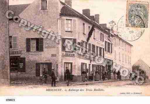 Ville de DROCOURT, carte postale ancienne