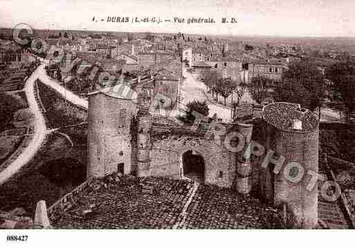 Ville de DURAS, carte postale ancienne