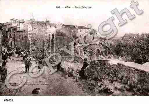 Ville de ELNE, carte postale ancienne