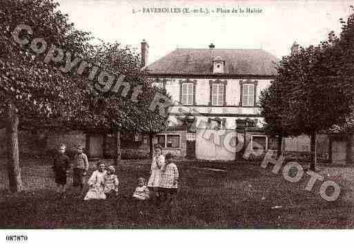 Ville de FAVEROLLES, carte postale ancienne