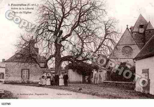 Ville de FAVEROLLES, carte postale ancienne