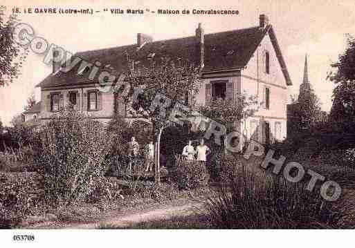 Ville de GAVRE(LE), carte postale ancienne