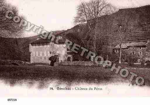 Ville de GENOLHAC, carte postale ancienne