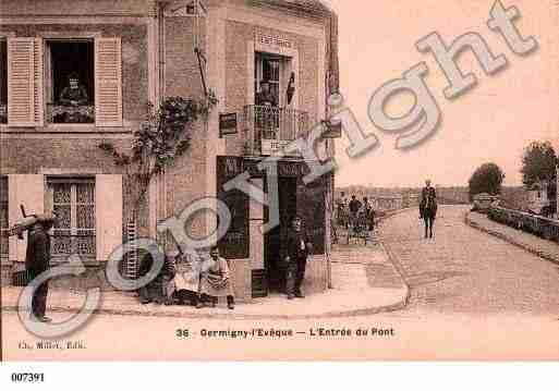 Ville de GERMIGNYL\'EVEQUE, carte postale ancienne